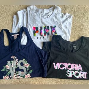 Victoria’s Secret and Pink Racerback Tanks